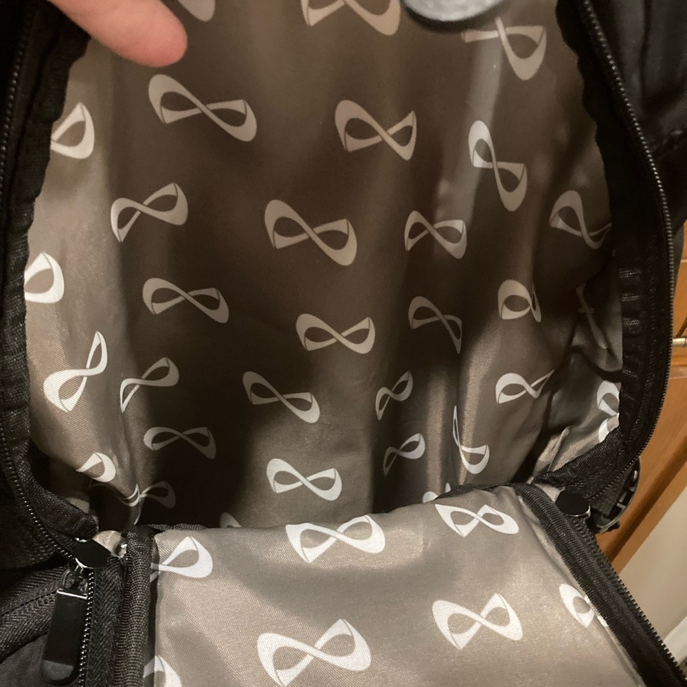 NFINITY Black Backpack with white Logo - Picture 12 of 13